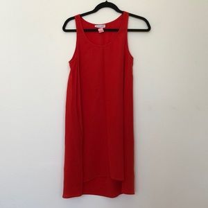 Silk a-line tank dress